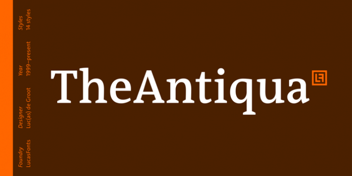 TheAntiqua font preview