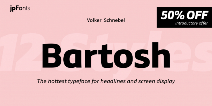 Bartosh font preview