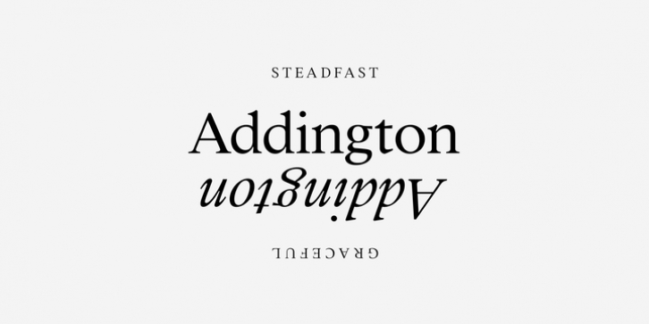 Addington CF font preview