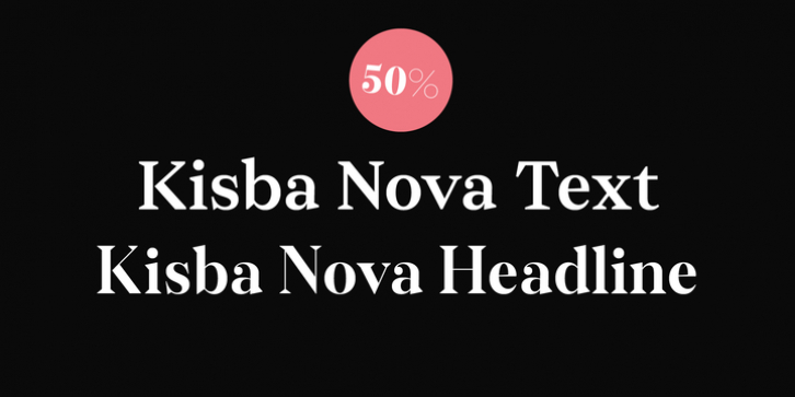Kisba Nova font preview