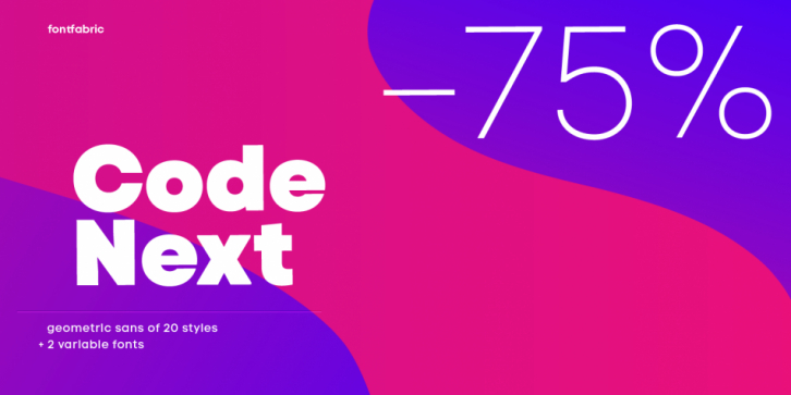 Code Next font preview