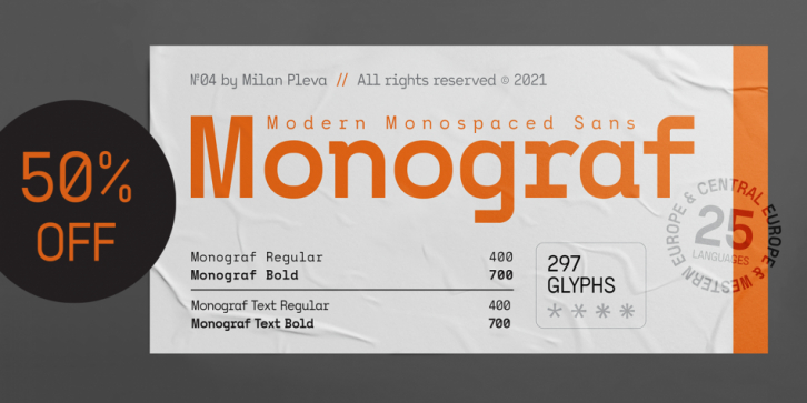 Monograf font preview