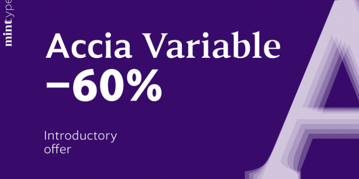 Accia Variable font preview