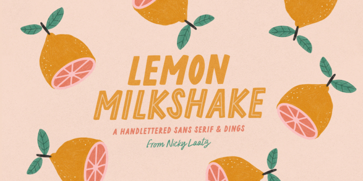 Lemon Milkshake font preview