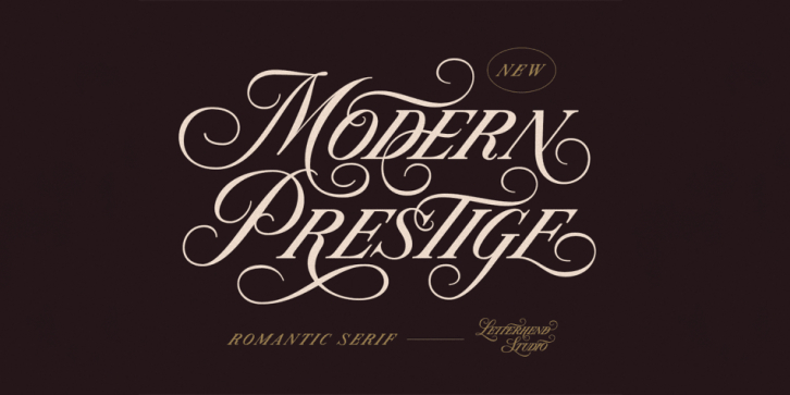 Modern Prestige font preview