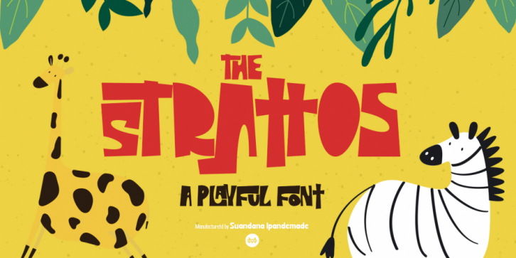 The Strattos - A Playful Font font preview
