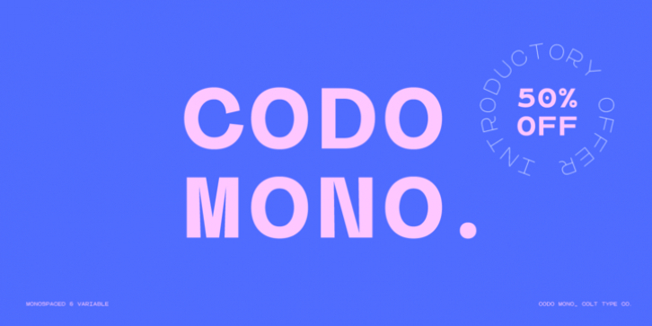 Codo Mono font preview