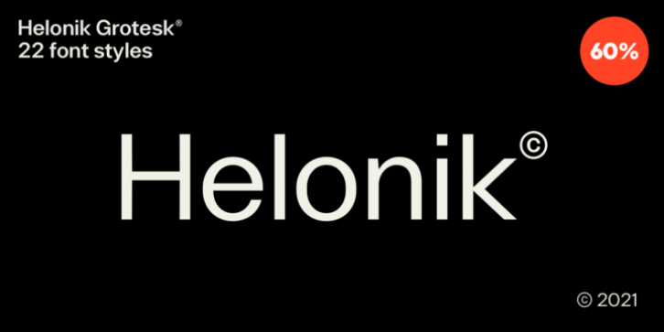 Helonik font preview