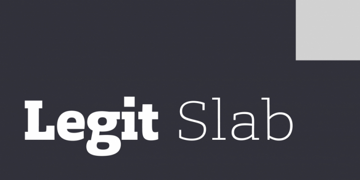 Legit Slab font preview