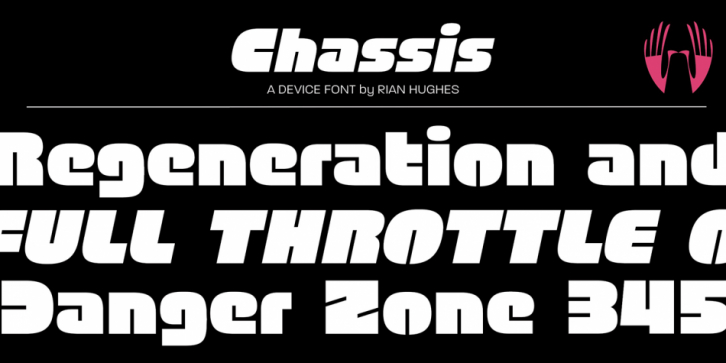 Chassis font preview