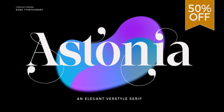 Astonia font preview