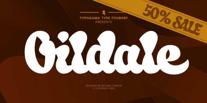 Oildale font preview