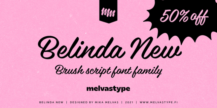 Belinda New font preview