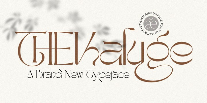 The Kaluge font preview