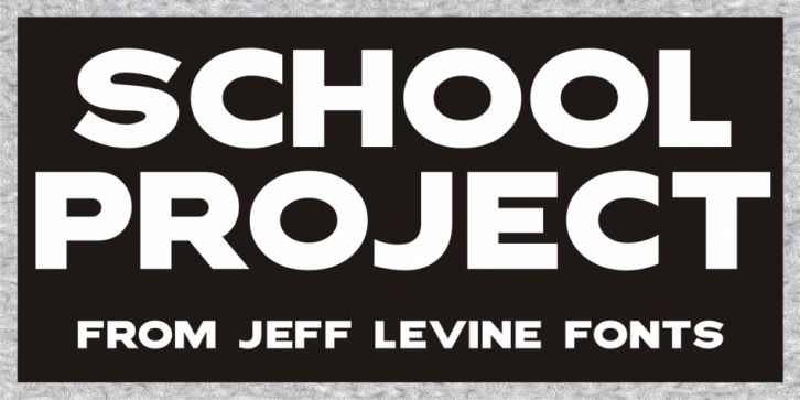 School Project JNL font preview