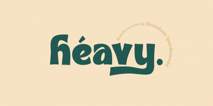 Heavy font preview