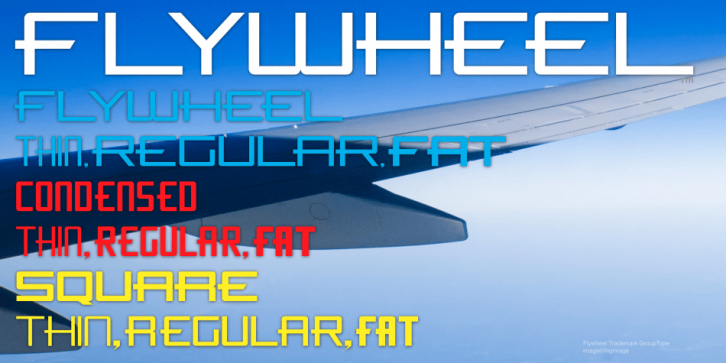 Flywheel font preview