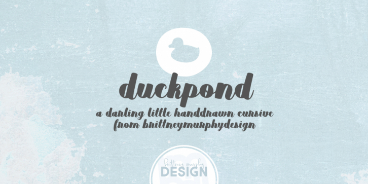 Duckpond font preview