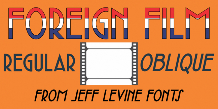 Foreign Film JNL font preview