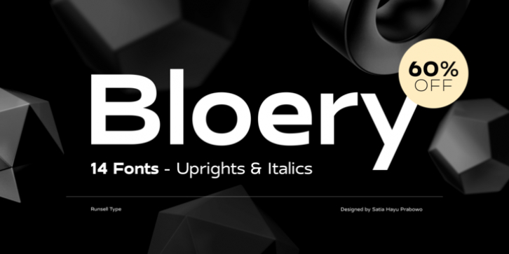 Bloery font preview