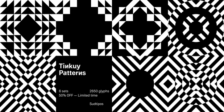 Tinkuy Patterns font preview