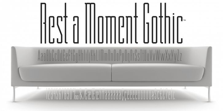 Moment Gothic font preview