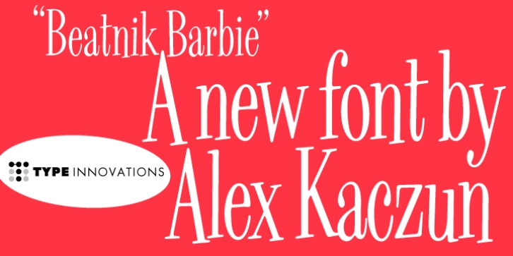 Beatnik Barbie font preview