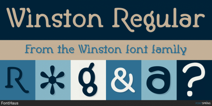 Winston font preview