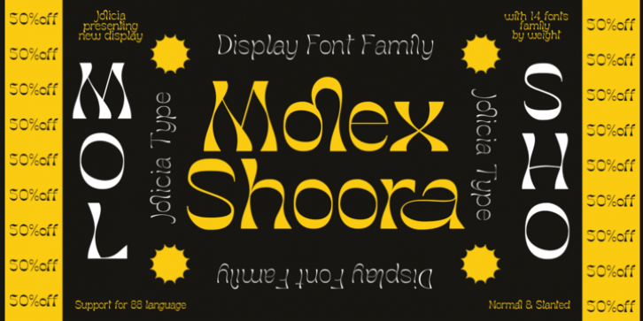 Molex Shoora font preview