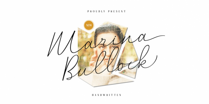 Marina Bullock font preview