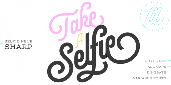Selfie Neue Sharp font preview