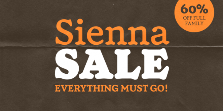 Sienna font preview