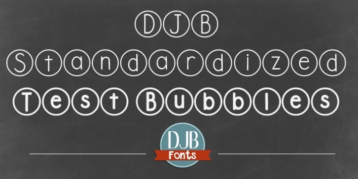 DJB Standardized Test font preview