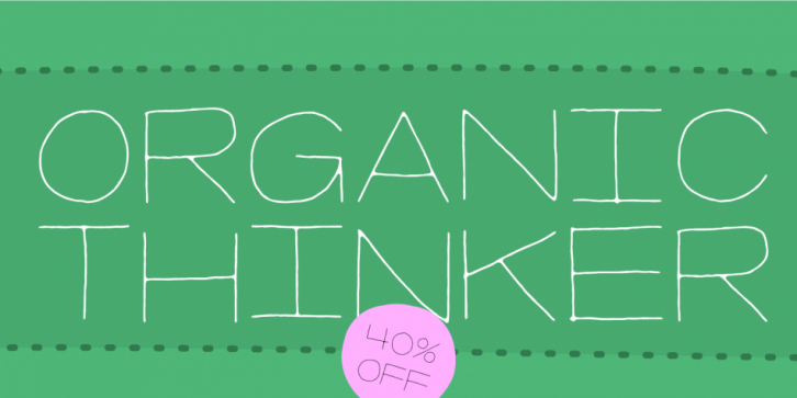 Organic Thinker font preview
