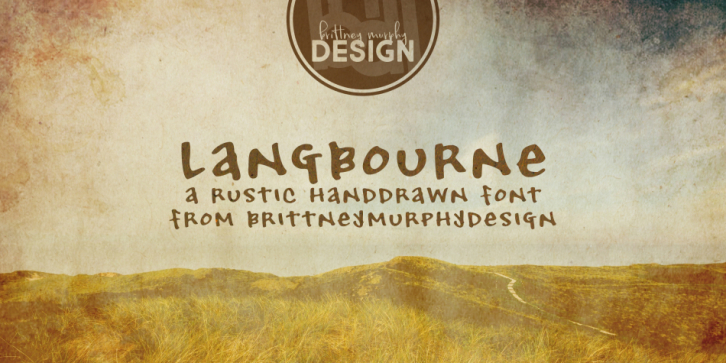 Langbourne font preview