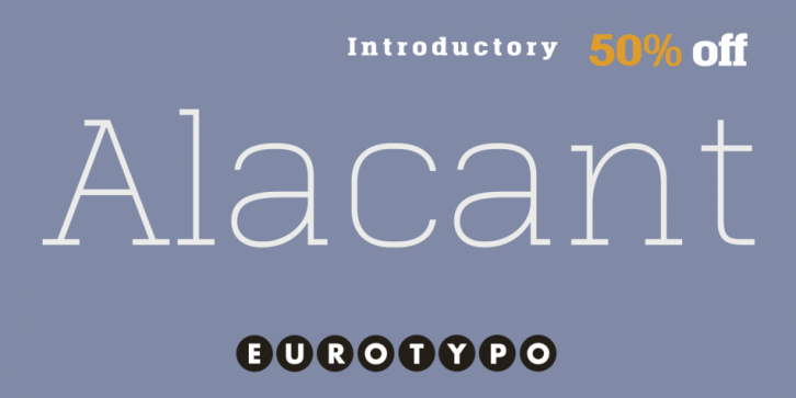 Alacant font preview