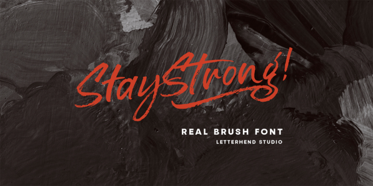 Stay Strong font preview