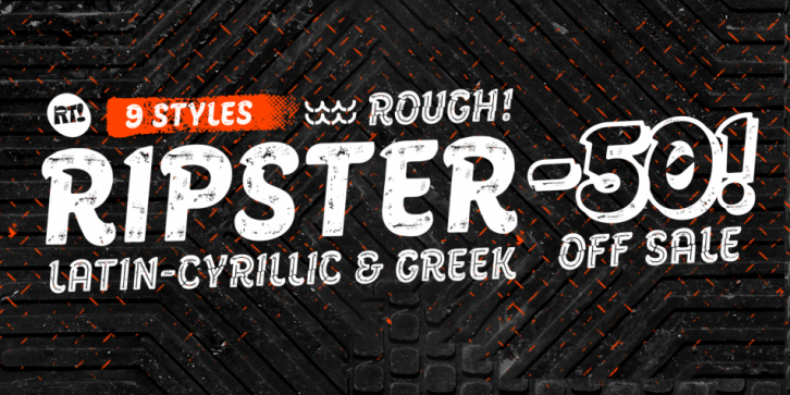 Ripster Rough font preview