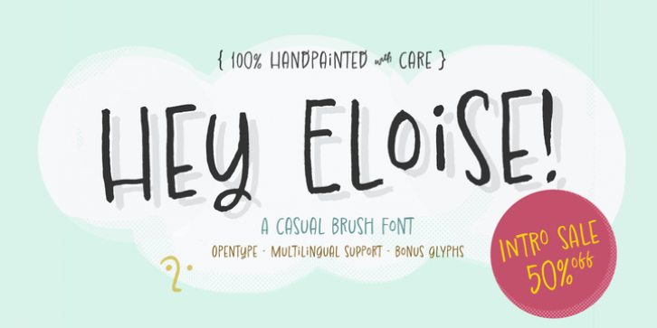 Hey Eloise font preview