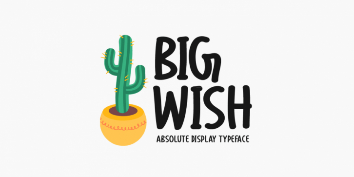 Big Wish font preview