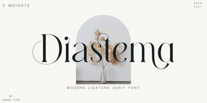 Diastema font preview
