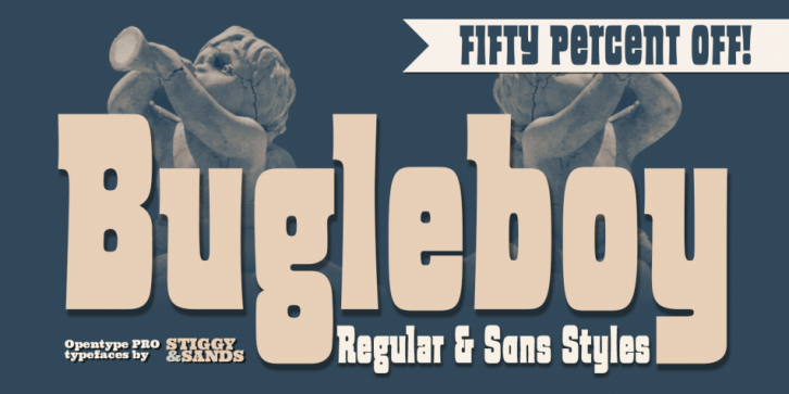 Bugleboy font preview