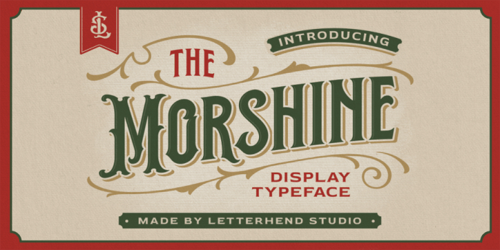 Morshine font preview