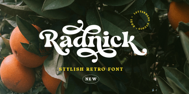 Radnick font preview