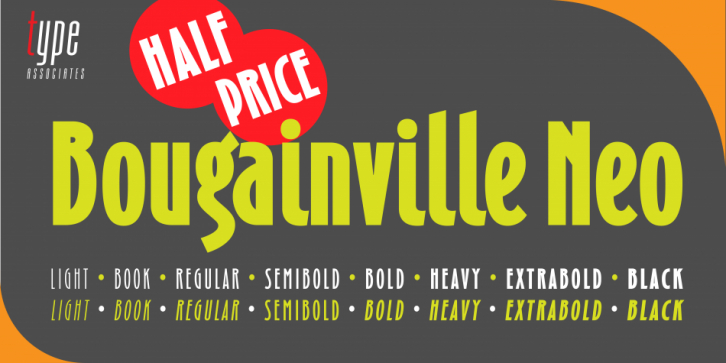 Bougainville Neo font preview