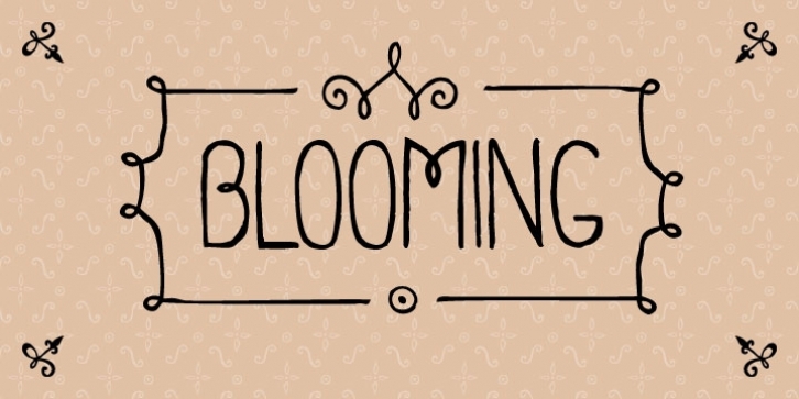 Blooming font preview
