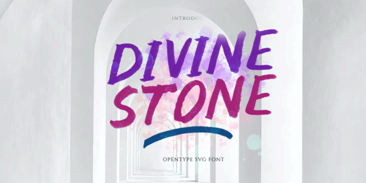 Divine Stone font preview