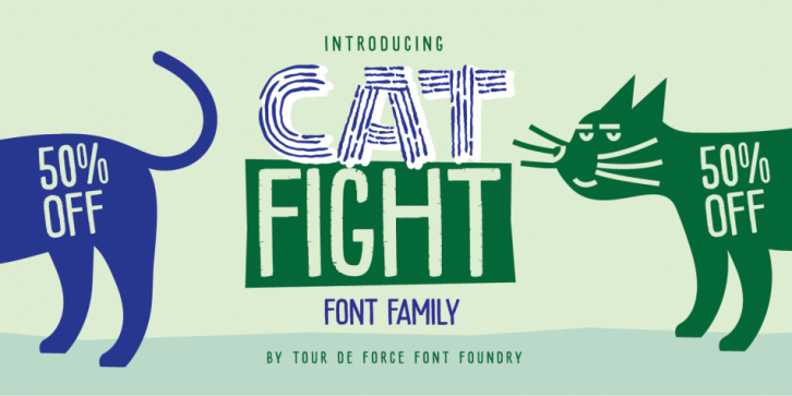 Cat Fight font preview