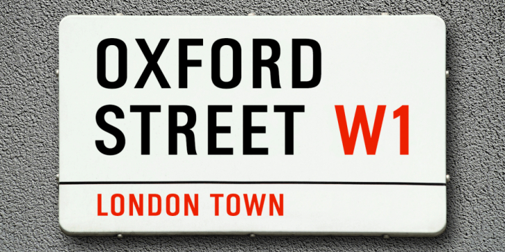 Oxford Street font preview