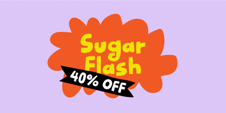 Sugar Flash font preview